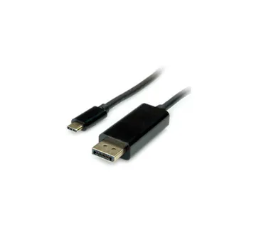 Roline VALUE USB-C - DP kabel, M/M, 1.0m, crni - Umag