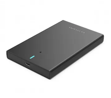 Vention 2.5 Inch SATA Hard Drive Enclosure (USB 3.1 Gen 2-C) Black - Umag