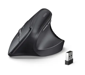 UGREEN vertikalni miš, bežični, Bluetooth, 4000dpi, crni - Umag