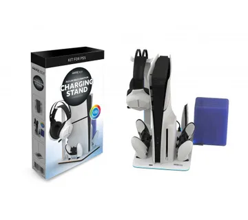 MAXX TECH PS5 STANDARD &amp; SLIM DLX LED MULTI-FUNCTION CHARGING STAND - Umag