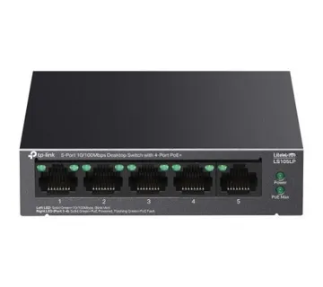 TP-Link 5-Port 10 100Mbps Desktop Switch with 4-Port PoE - Umag