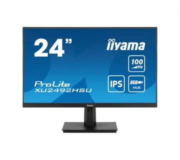 IIYAMA 24” XU2492HSU-B6 FHD (1920x1080) IPS, 100Hz, 16:9, 0.4ms, 250 cd/m2, 1300:1, HDMI/DP, 4×USB, zvučnici - Umag