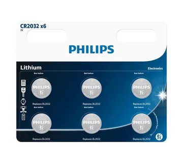Philips baterija CR2032P6, 3V, 6 komada - Umag