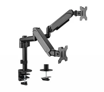 Gembird Adjustable desk 2-display mounting arm, 17”-32”, up to 9 kg - Umag