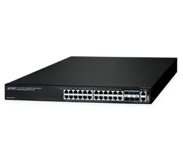 PLANET Layer 3 24-Port 10/100/1000T + 6-Port 10G SFP+ Stackable Managed Switch, Hardware-based Layer 3 IPv4/IPv6 Routing - Umag