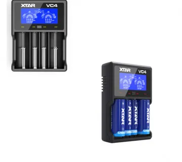XTAR VC4 Li-Ion/Ni-Mh punjač AA/AAA baterija, LCD zaslon, USB - Umag