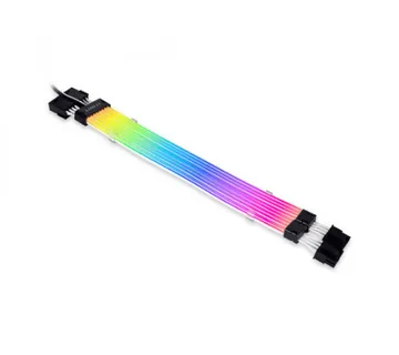 Kabel Lian Li Strimer Plus V2 Dual 8-Pin RGB, PCIe, za grafčno kartico, 30 cm - Umag
