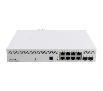 Mikrotik Cloud Smart Switch CSS610-8P-2S+IN, 8×G-LAN PoE-out, 802.3af/at, 2×SFP+ 10G, SwOS, desktop kućište, PSU - Umag