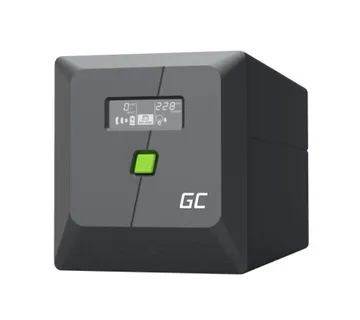 Green Cell UPS (UPSLP480) 750VA/480W, Pure sine wave, Line Interactive AVR, PowerProof with LCD - Umag