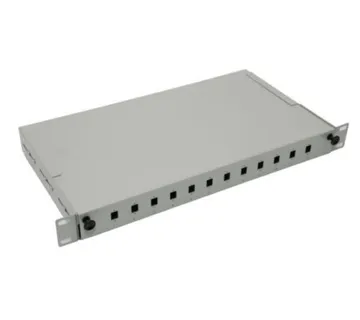 NFO Patch Panel 1U 19" - 12x SC Simplex LC Duplex, Pull-out, 1 tray - Umag