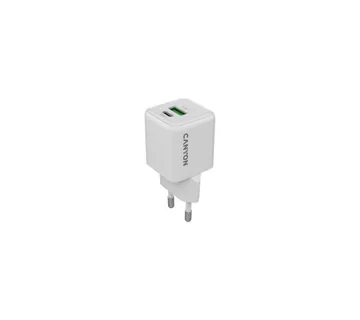 CANYON charger CU20AC GaN 20W 1xPD 1xQC EU White - Umag