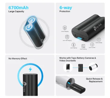 TP-Link Tapo A100, Tapo Battery Pack - Umag