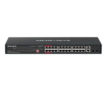 Mercusys 28-Port Gigabit Rackmount Switch with 24-Port PoE - Umag
