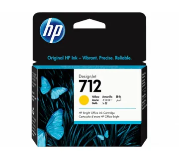 Tinta HP 3ED69A 712 yellow Design jet T630/T650/T230/T250/T650 29ml - Umag