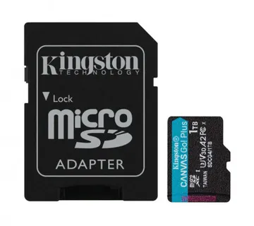 Kingston 1TB microSDXC Canvas Go Plus Gen4 + ADP200MB/s A2 U3 V30 Card + Adapter - Umag