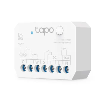 TP-Link Tapo S110E Smart Switch Module 2.4GHz, 802.11b/g/n, Bluetooth, Tapo app, Wi-Fi kontrola, Timer/Schedule postavke, Am - Umag