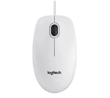 Logitech B100 optički miš, USB, bijeli (910-003360) - Umag