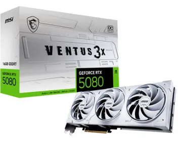 MSI VENTUS GEFORCE RTX 5080 16G 3X OC WHITE grafička kartica NVIDIA 16 GB GDDR7 - cover