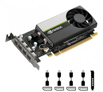 NVIDIA T1000, 8GB GDDR6, PCIe 3.0 x16, 4x mDP-DP, Low Profile, PNY - Umag