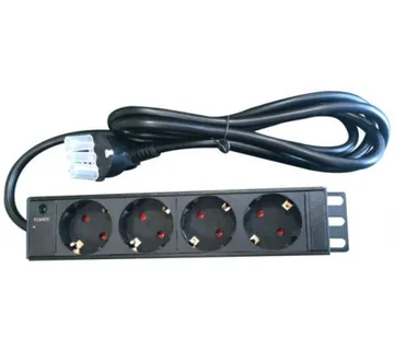 NaviaTec PDU (Power Distribution Unit) sa 4x Schuko priključaka, kabel Schuko, 10" - Umag