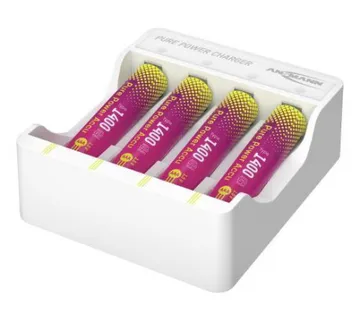Ansmann Pure Power Set 4× AAA HR03 battery packs and charging module - Umag