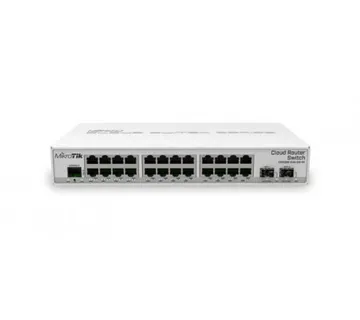 MikroTik SwOS RouterOS 24xGbE 2xSFP cage, desktop - Umag