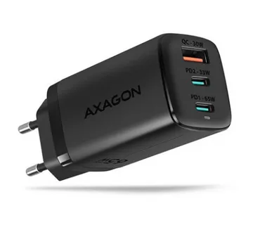 AXAGON ACU-DPQ65 zidni punjač 1xUSB-A QC4, 2xUSB-C PD 33/65W, crni - Umag