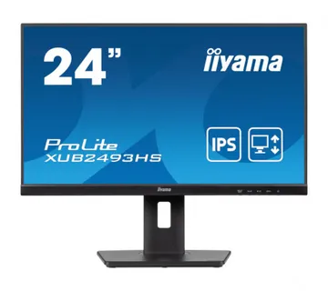 IIYAMA 24" XUB2493HS-B6 FHD (1920×1080) IPS, Pivot, 100Hz, 16:9, 0.5ms, 250 cd/m2, 1300:1, HDMI/DP, zvučnici, crni - Umag