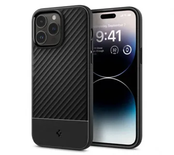 Spigen Core Armor, zaštitna maska za telefon, mat crna - iPhone 15 Pro (ACS06466) - Umag