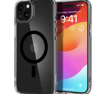 Spigen Ultra Hybrid MagSafe, black - iPhone 15 - Umag