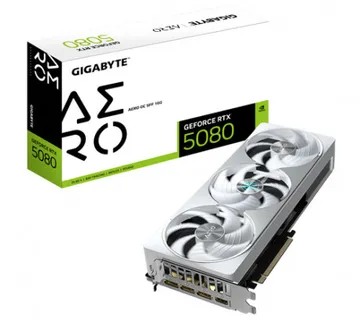 GIGABYTE GeForce RTX 5080 AERO OC SFF 16G NVIDIA 16 GB GDDR7 - Umag
