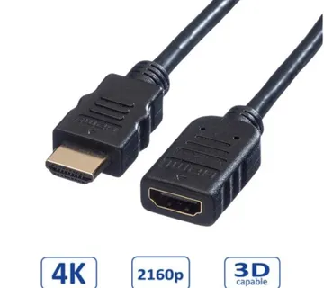 Roline VALUE HDMI produžni kabel sa mrežom, HDMI M - HDMI F, 1.5m - Umag