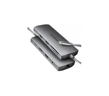 USB HUB AXAGON HMC-8HLSA, 3x USB3.2 Gen 2, HDMI, GLAN, SD/microSD - Umag