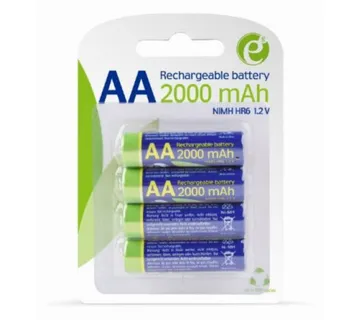 Gembird Rechargeable AA instant batteries (ready-to-use), 2000mAh, 4 pcs blister pack - Umag