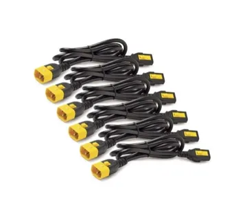 Power Cord Kit (6 ea), Locking, C13 to C14, 1.8m - Umag