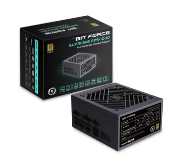 BIT FORCE napajanje 1000W 80+ GOLD SUPREME GPS-1000, modularno, ATX 3.1, PCI-E 5.1, FDB - Umag