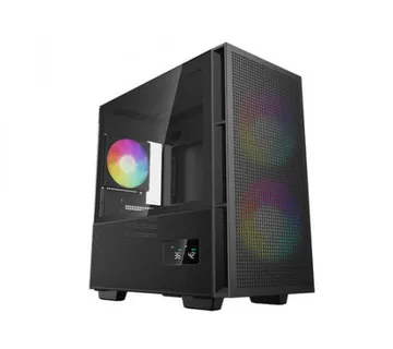 DeepCool CH360 Digital, Micro-ATX, ARGB, LCD, kaljeno staklo - Umag