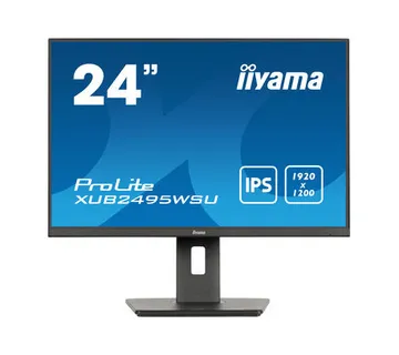IIYAMA 24" XUB2495WSU-B7 (1920x1200) IPS 16:10, Pivot, 75Hz, 300cd/m2, 1000:1, 4ms, HDMI, DP, Speakers, USB-A 3x, USB-Cx1 - Umag
