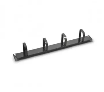NaviaTec vodilica kablova 19" s 4 prstena, 1U horizontalna, crna - Umag