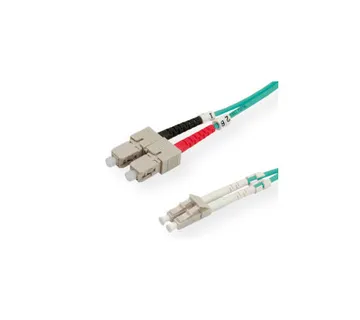 Roline VALUE optički kabel 50/125µm LC/SC Duplex, OM3, 5.0m, tirkizni - Umag