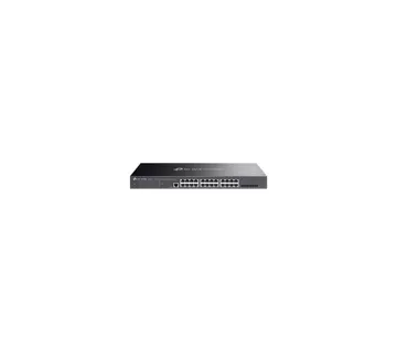 TP-Link SG3428 Omada 24-Port Gigabit L2+ Managed Switch with 4 SFP Slots, 24× Gigabit RJ45 ports and - cover