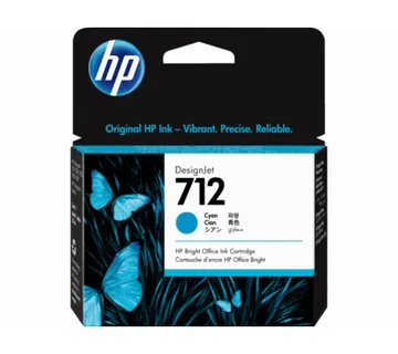 Tinta HP 3ED67A 712 cyan Design jet T630/T650/T230/T250/T650 29ml - Umag