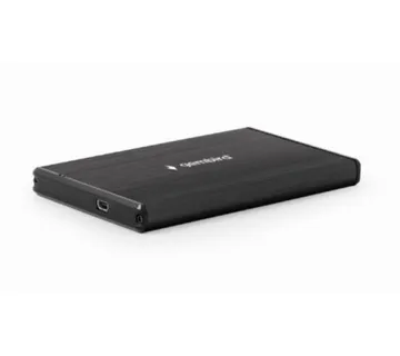 Gembird USB 3.0 2.5'' enclosure, brushed aluminum, black - Umag