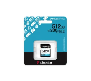 Kingston Canvas Go! Plus SD, R200MB, 512GB - Umag