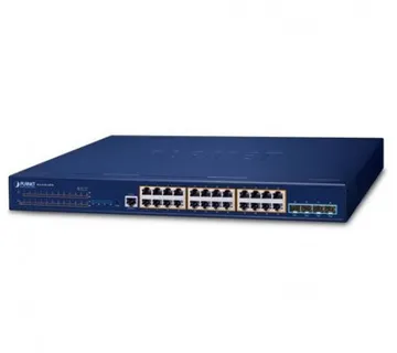 Planet Layer 3 24-Port 10 100 1000T 802.3at PoE 4-Port 10G SFP - Umag