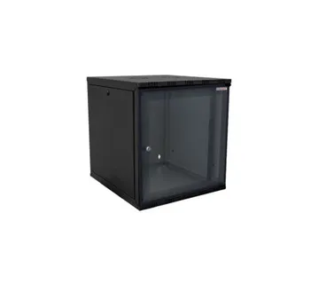Canovate 19" 15U 540x550x721 ECO zidni ormar s bočnim pločama koje se mogu otvoriti izvana, crni (WEO-9-15F5F) - Umag