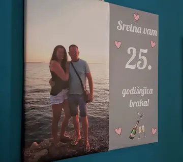 Slika na platnu za godišnjice - cover