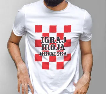 Personalizirana navijačka majica – Igraj moja Hrvatska - cover
