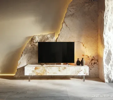 Tv komoda Cuor 150x35cm, Materijal: Keramika Minas Melange - cover