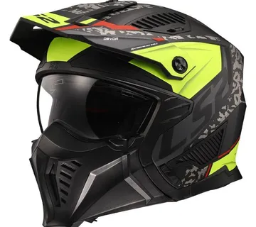 KACIGA LS2 OF606 DRIFTER DEVOR MAT CRNO-ŽUTA - cover